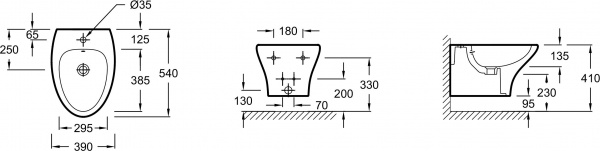  Jacob Delafon Nouvelle Vague EMD0002-00 