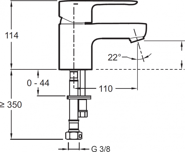  Jacob Delafon July E16027-4ND-CP  