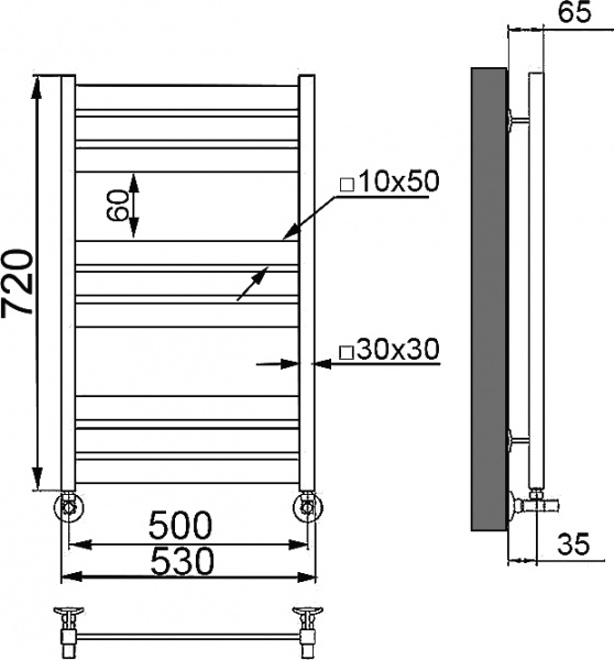    Modern -7 80/50, matt antique silver