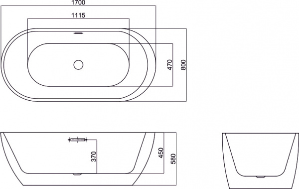   Black&White Swan SB105 170x80