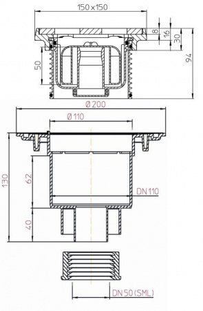 HL 310NPrG - SML     DN50/75/110