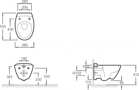 Комплект Jacob Delafon Presquile E5504-NF-M10 Комплект Jacob Delafon Presquile E5504-NF-M10