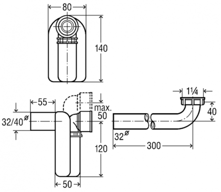 ����� 1'1/4�32 ��� �������� ������� Viega 570323 (5634.1)