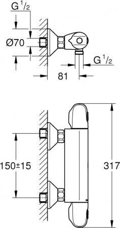  Grohe Grohtherm 1000 New 34143003   +    