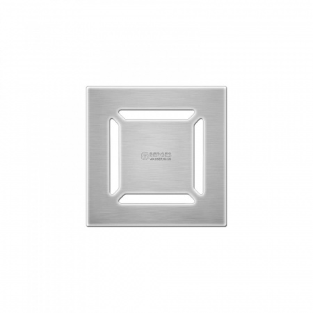 Трап водосток ZENTRUM Norma 100х100 нержавеющая сталь , решетка матовый хром 090362 Трап водосток ZENTRUM Norma 100х100 нержавеющая сталь , решетка матовый хром 090362