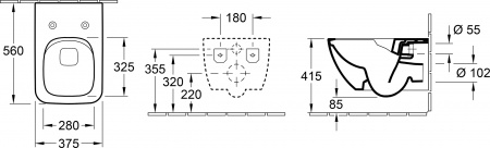 ������ ��������� Villeroy & Boch Collaro 4626RS01 alpin, ������ ������� � �����������