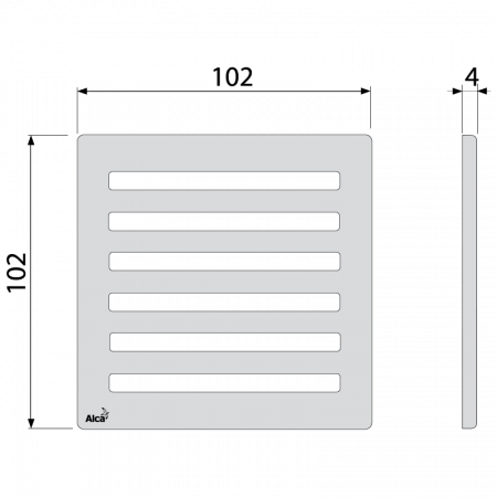  AlcaPlast , 102 × 102 × 5  MPV003
