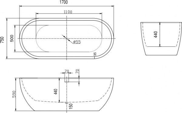   Art&Max AM-218-1700-750 170x75
