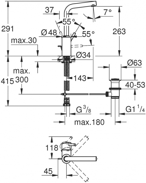  Grohe Concetto 23739002  