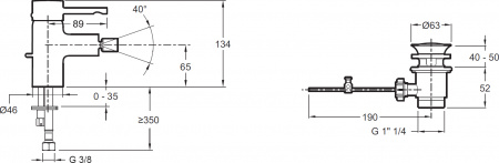  Jacob Delafon Cuff E37045-CP  