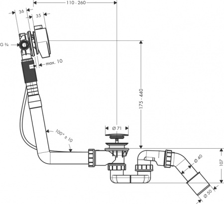 - Hansgrohe Exafill S 58113000   