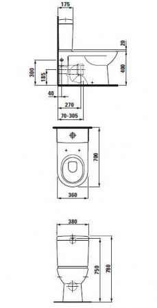 - Laufen Pro 2495.8.000.000.1