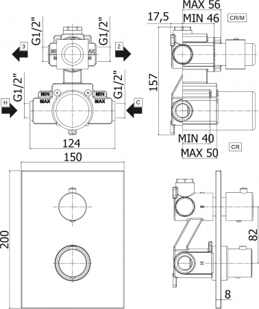  Paffoni Light LIQ518NO/M   ,    