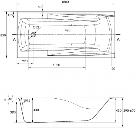   Cersanit Zen P-WP-ZEN*180NL