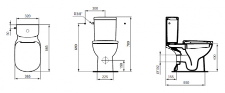 Унитаз-компакт Ideal Standard Tempo Унитаз-компакт Ideal Standard Tempo