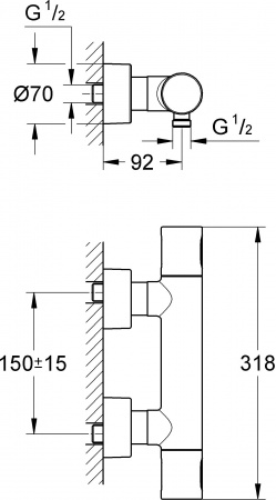  Grohe Grohtherm 3000 Cosmopolitan 34274000  