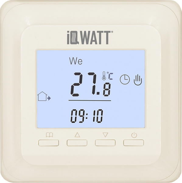 Терморегулятор IQ Watt Thermostat P слоновая кость Терморегулятор IQ Watt Thermostat P слоновая кость