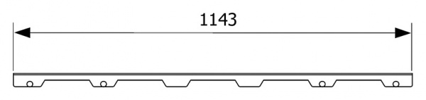  Tece TECEdrainline Steel II 6 012 83 120  