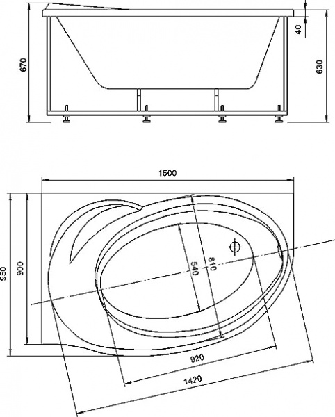     BET150-0000067 150x95 L,   
