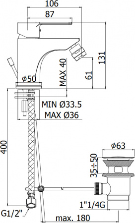  Paffoni Red RED135CR  