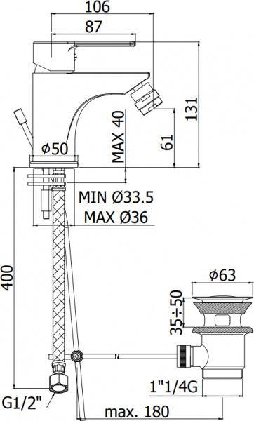  Paffoni Red RED135CR  