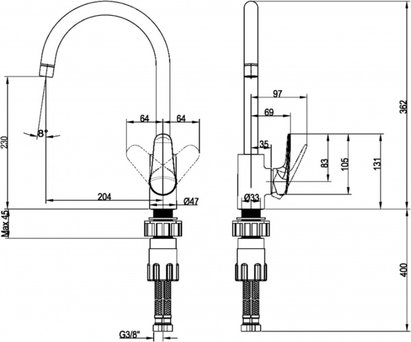  Villeroy & Boch O.novo Start TVK10510111061   