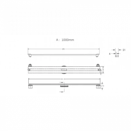 Душевой лоток Berges SUPER Slim 1000 золото глянец 092055 Душевой лоток Berges SUPER Slim 1000 золото глянец 092055