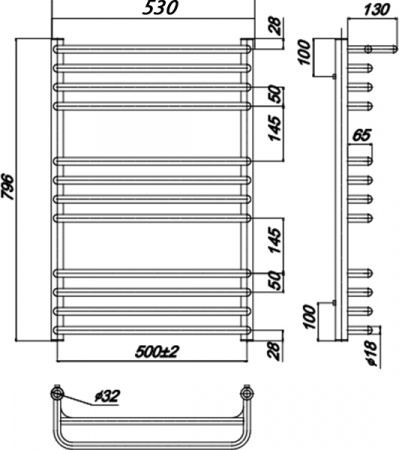   Ravak Optima 500x800_W
