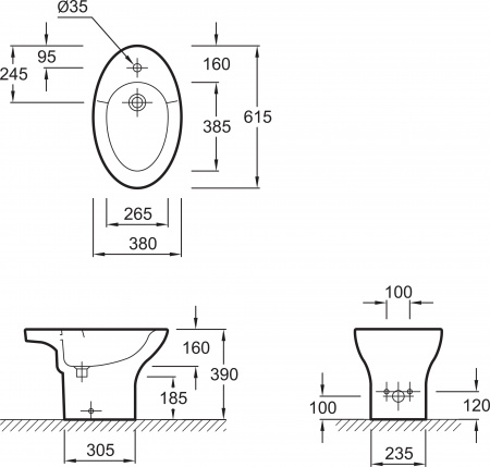   Jacob Delafon Presquile E1348