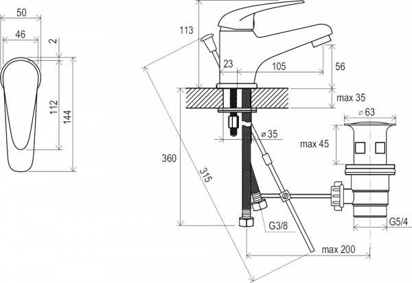  Ravak Suzan SN 011.00  