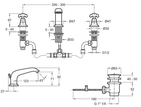  Jacob Delafon Cleo1889 E24306-BGG  