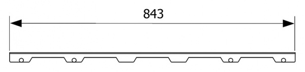  Tece TECEdrainline Steel II 6 009 82 90  