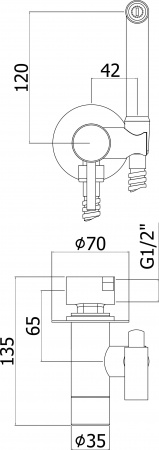 ������������� ��� Paffoni Tweet Round ZDUP110BR �� ����������, � ���������� ������