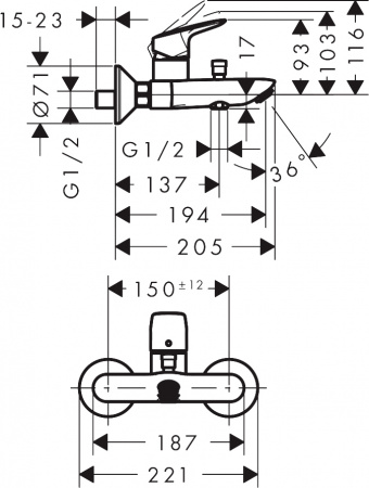  Hansgrohe Logis 71401000    