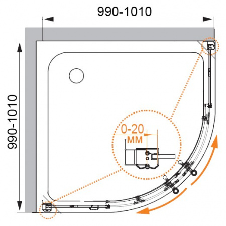   Cezares Retro scorrevole R2 100 PP G 100  