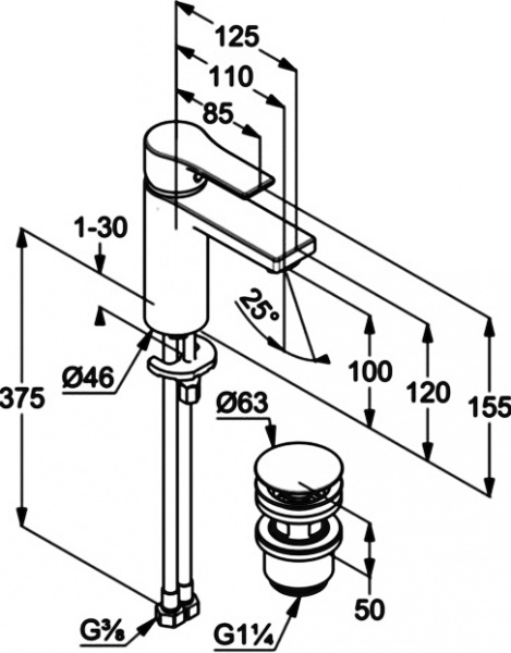  Kludi Zenta SL 482980565  