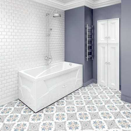 Акриловая ванна Radomir Vannesa Massage Фелиция 2-75-2-0-0-204 160х75, с гидромассажем и каркасом, экран с рисунком, классик Акриловая ванна Radomir Vannesa Massage Фелиция 2-75-2-0-0-204 160х75, с гидромассажем и каркасом, экран с рисунком, классик