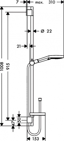 ������� �������� Hansgrohe Raindance Select S 120 3iet 26631000