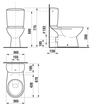 Унитаз-компакт Jika Olymp 2261.6 Унитаз-компакт Jika Olymp 2261.6