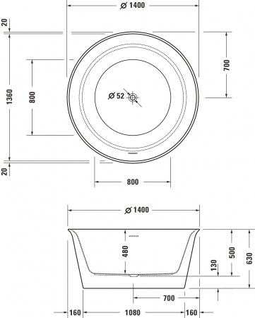   Duravit White Tulip 700470000000000 140x140