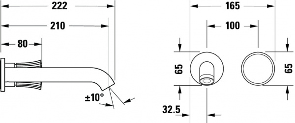  Duravit White Tulip WT1070004010  ,  