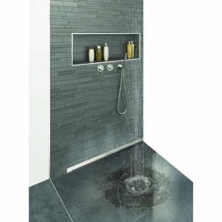 Душевой лоток Berges WALL 600 матовый хром 090156 Душевой лоток Berges WALL 600 матовый хром 090156