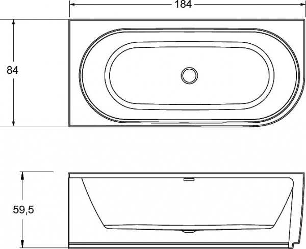   Riho Desire BD0500500000000 180x80 R