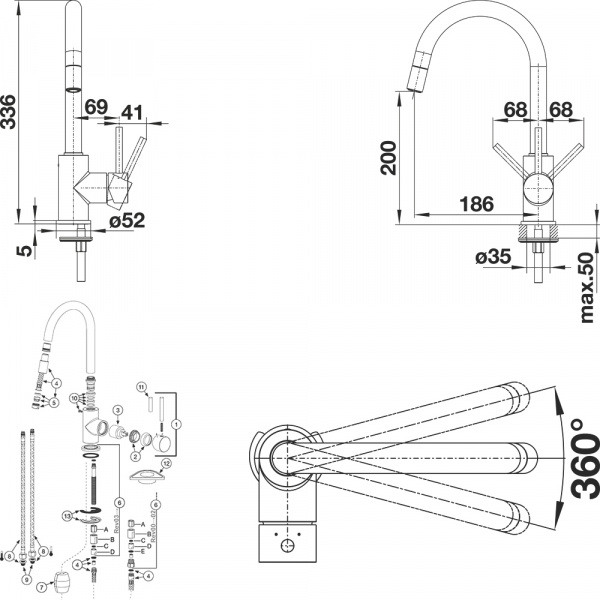  Blanco Mida-S Silgranit 526146   