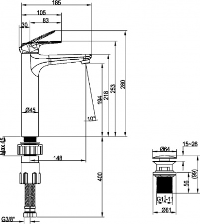  Villeroy & Boch O.novo Start TVW10510511061  