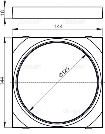     Ø125   AlcaPlast AGV910S