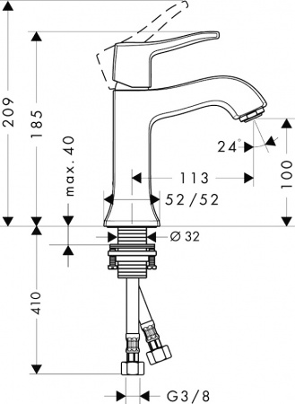  Hansgrohe Metris Classic 31077000  