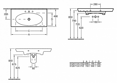  Villeroy & Boch La belle 6124 1 R1 alpin