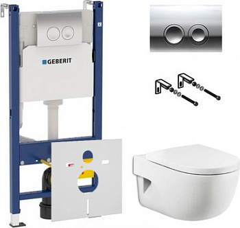 ��������  ������� ����������� ��� �������� Geberit Duofix Delta 458.124.21.1 3 � 1 � ������� ����� + ������-������� Roca Meridian 8012A2004 � ��������