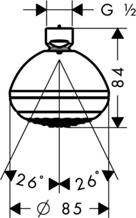   Hansgrohe Crometta 85 Green 1jet 28423000